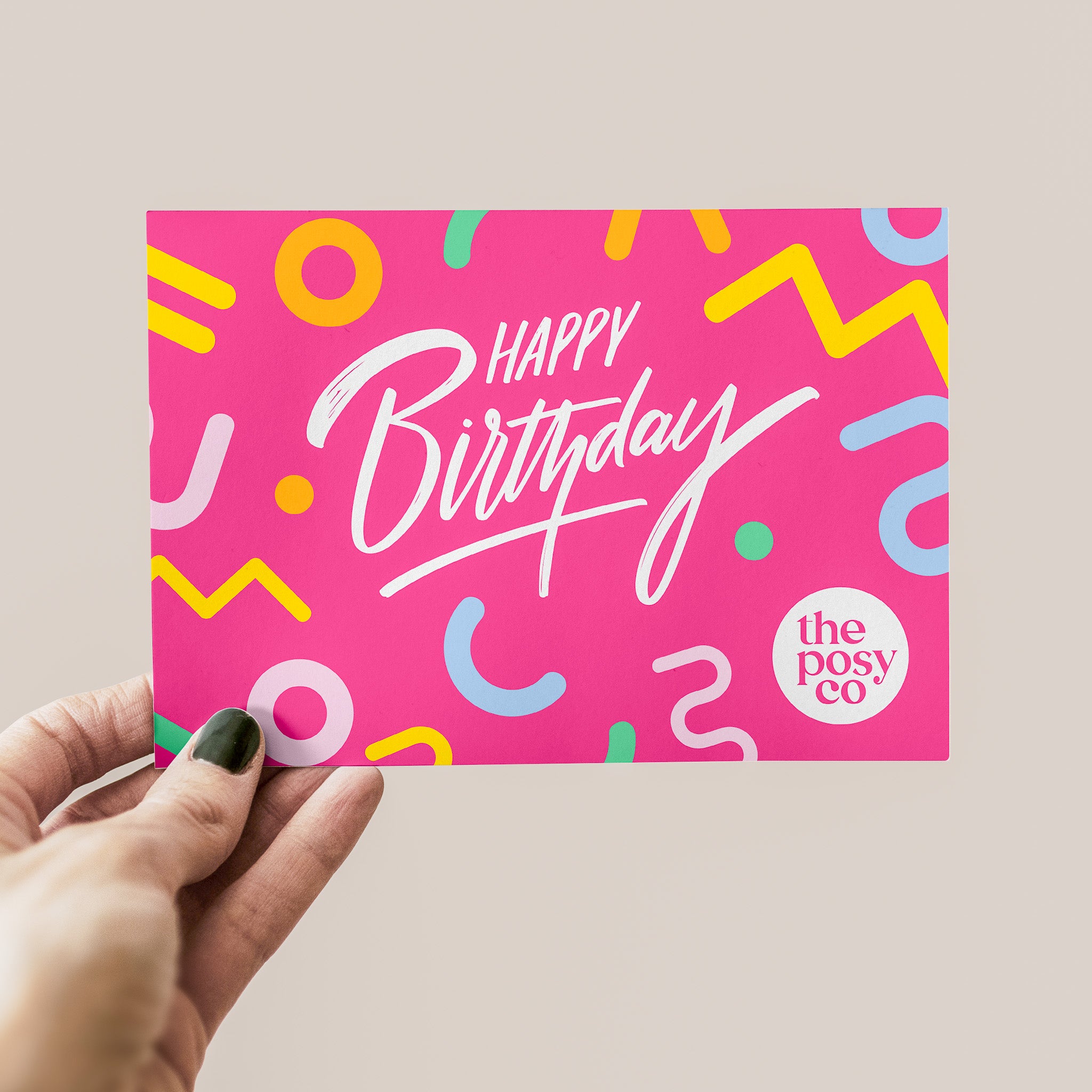 'Happy Birthday' Message Card
