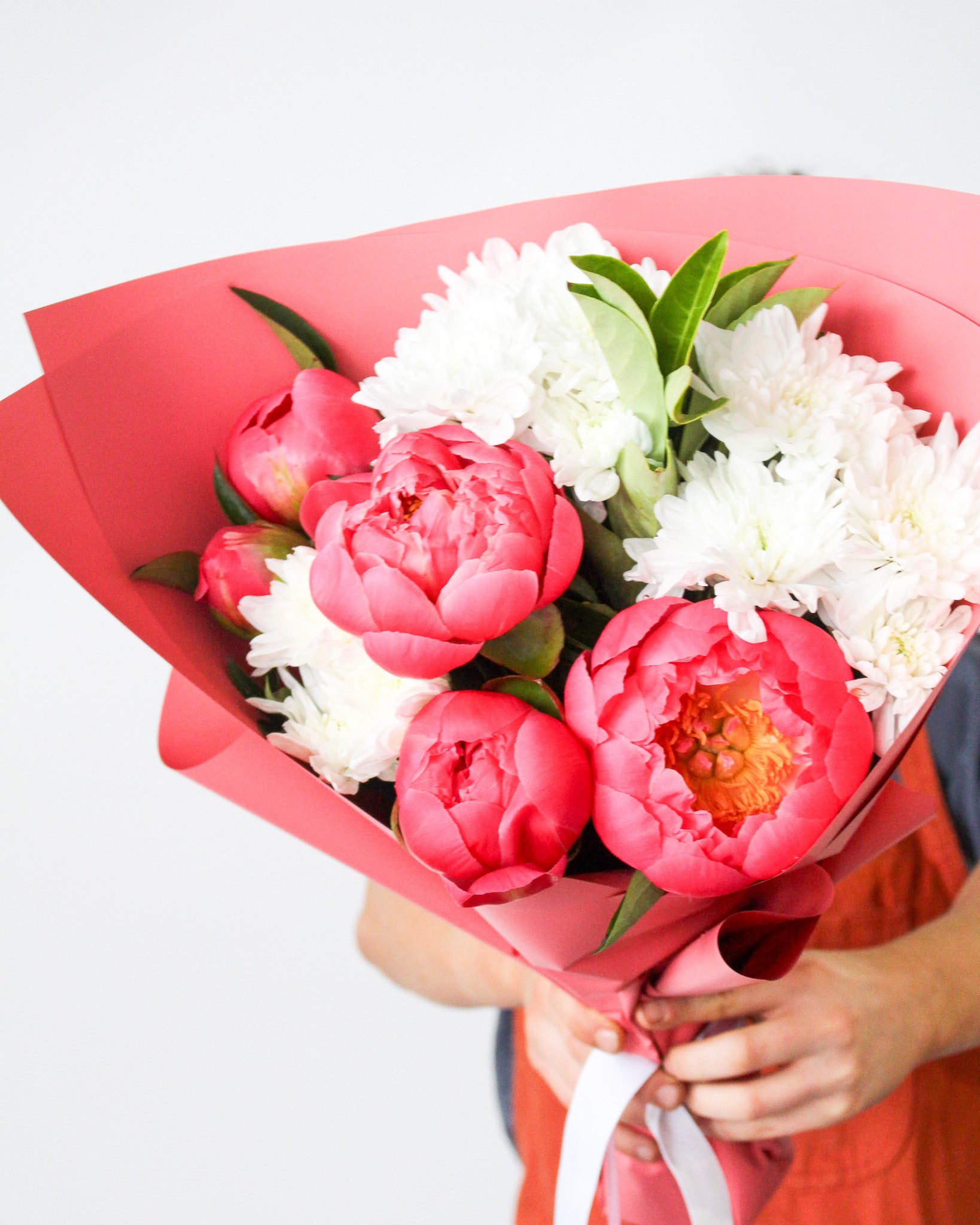 Market Posy - Coral Charm Peonies