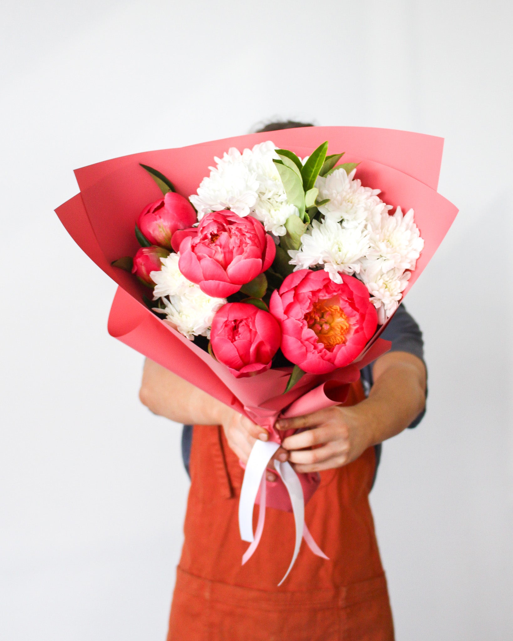 Market Posy - Coral Charm Peonies