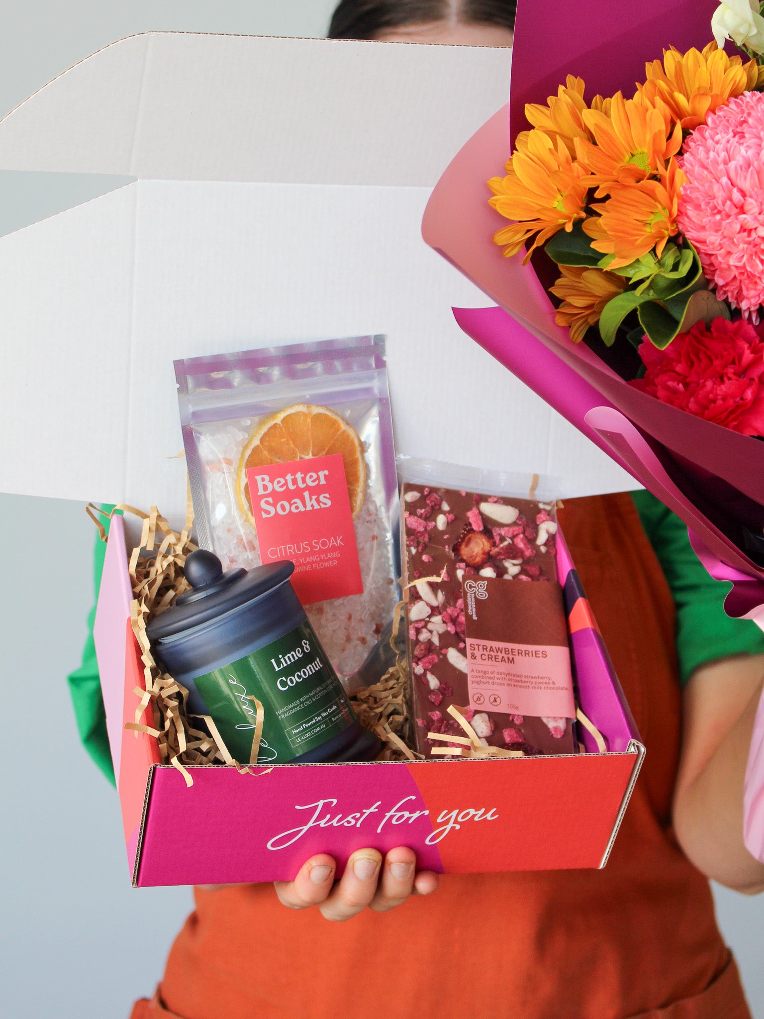 Just for You Gift Box Same Day Flower & Gift Delivery The Posy Co