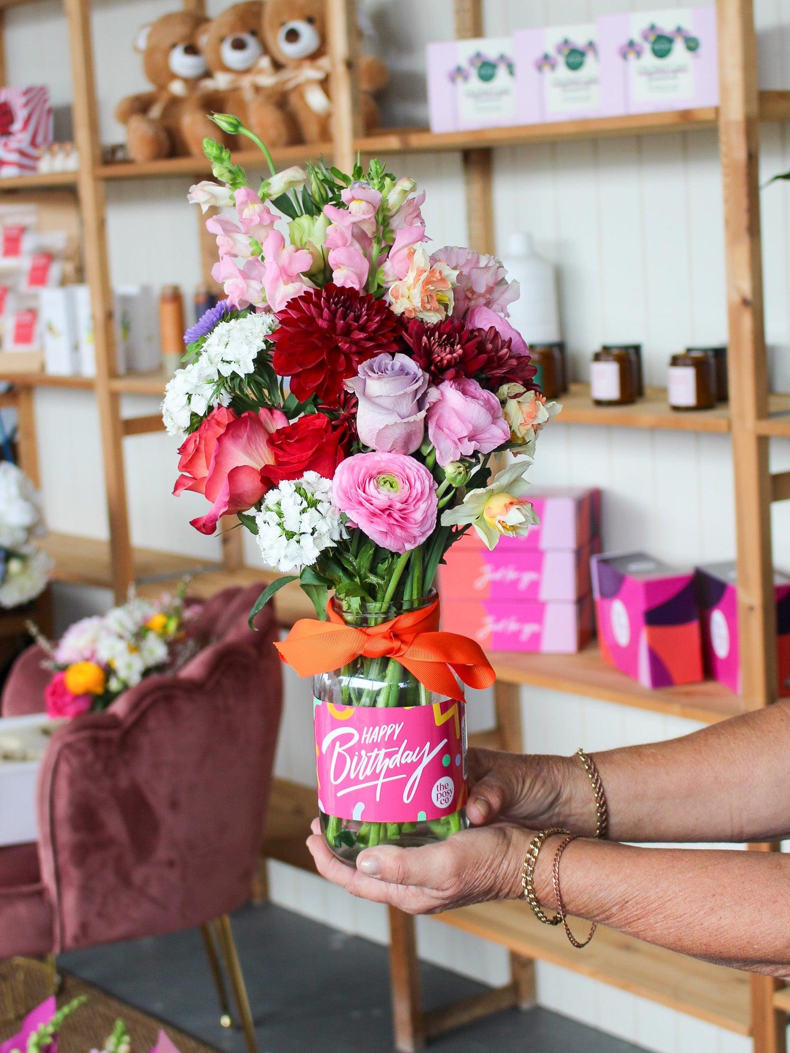 Birthday Flower Jar - The Posy Co