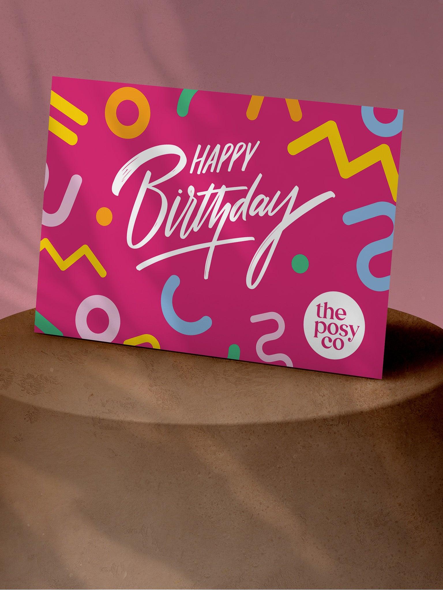 Birthday Flower Jar + Lolly Gift Bag - The Posy Co