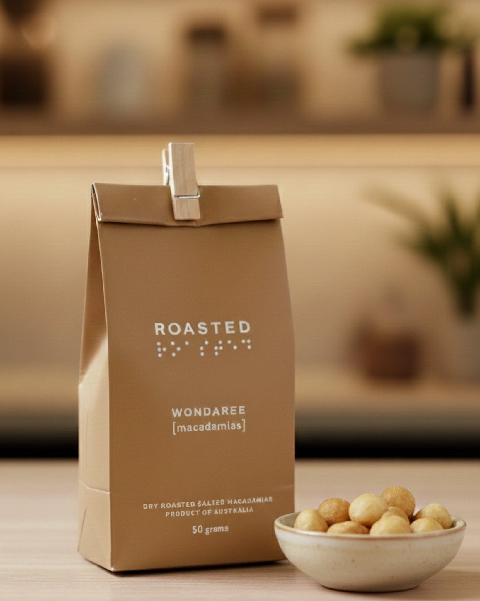 Wondaree Roasted Salted Macadamias - 50g