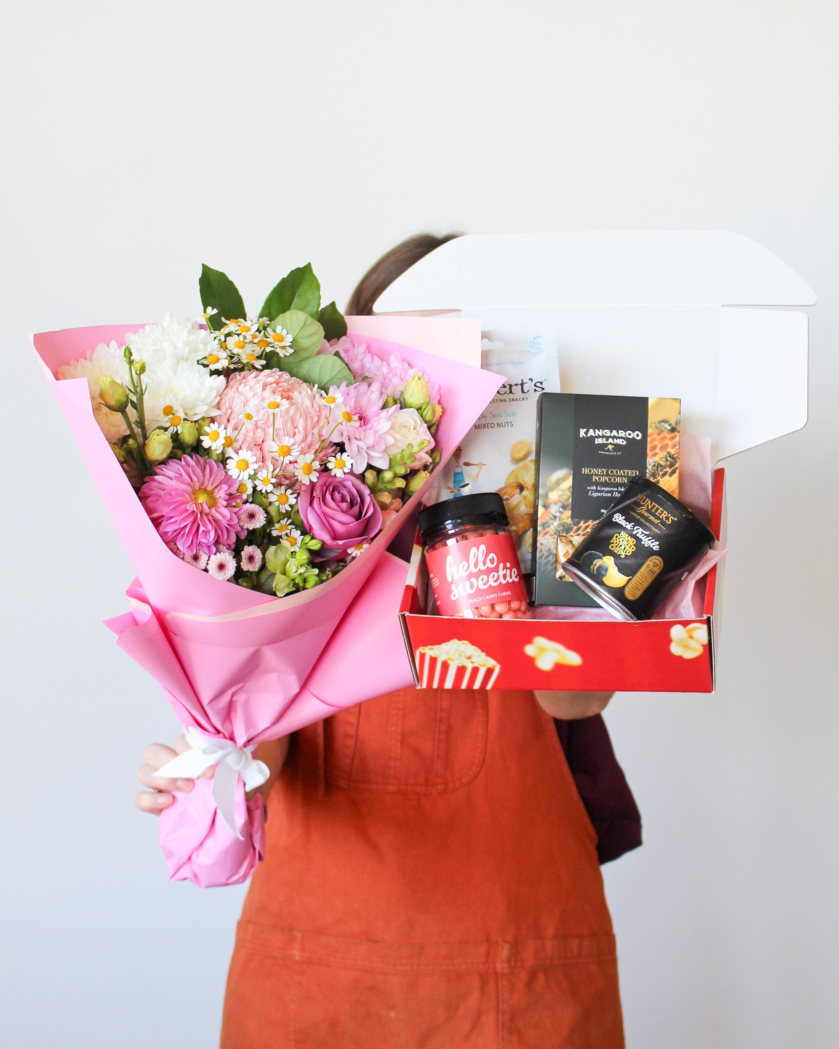 Movie Night Box + Flowers