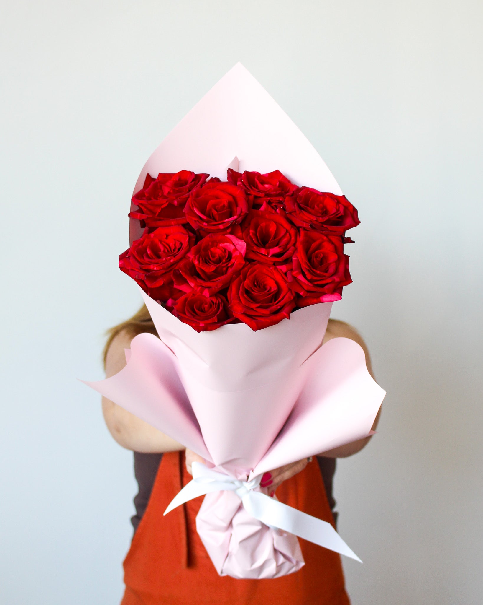 Market Posy - Red Panther Roses