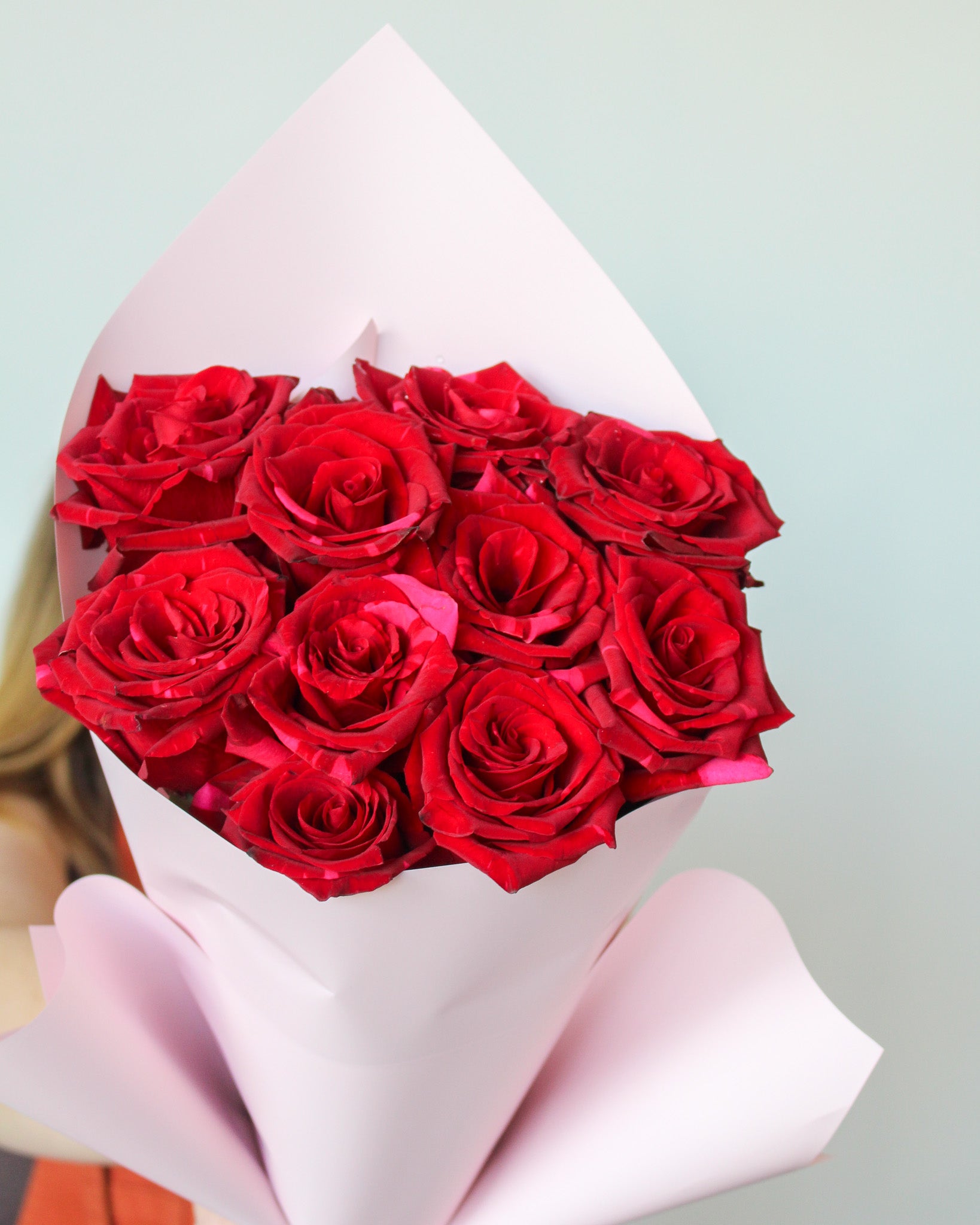 Market Posy - Red Panther Roses