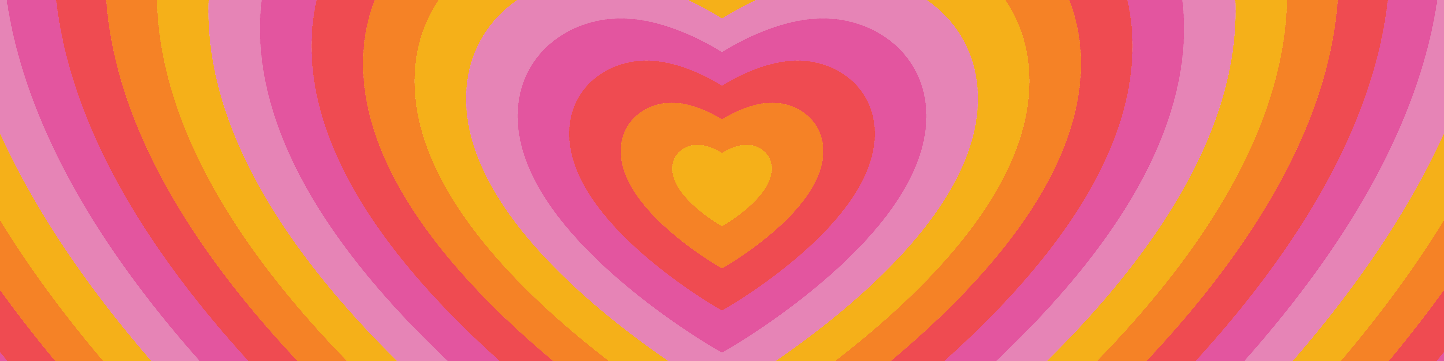 Love heart header image used as a background behind text