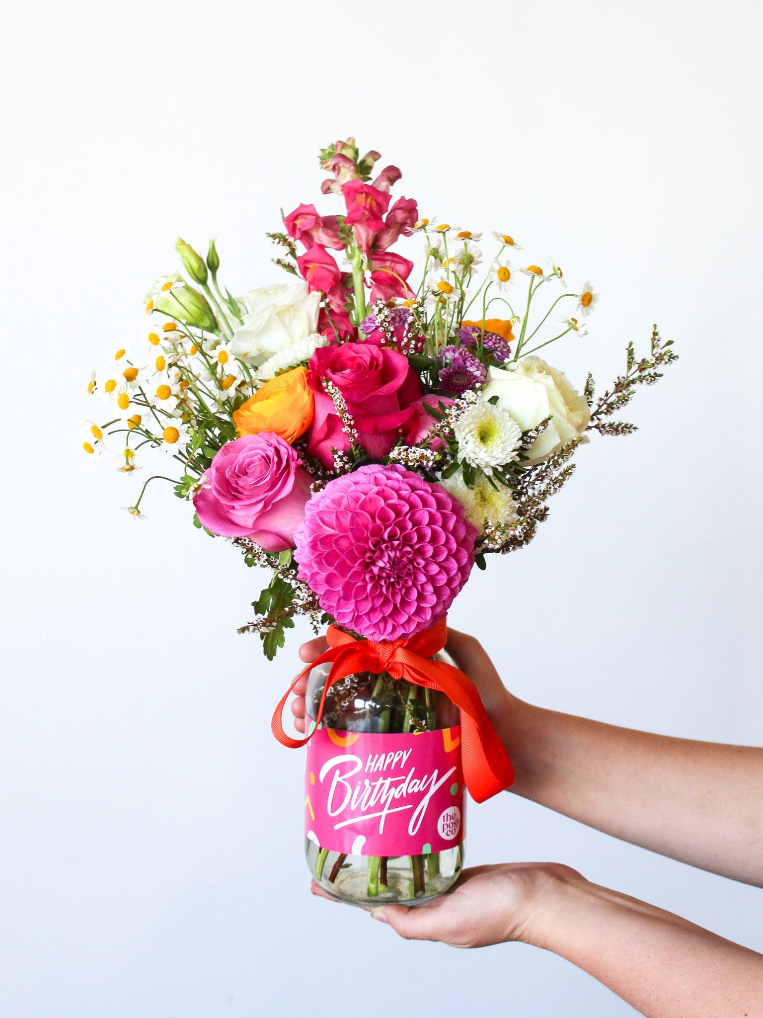 Birthday Flower Jar - The Posy Co