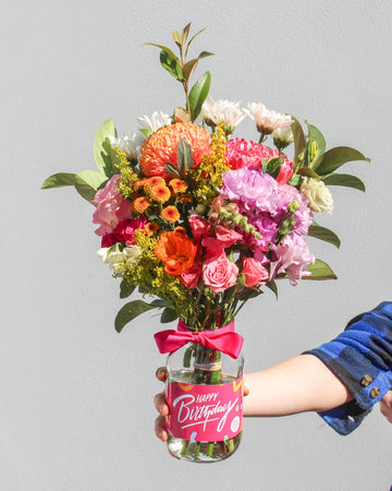 Birthday Flower Jar - The Posy Co