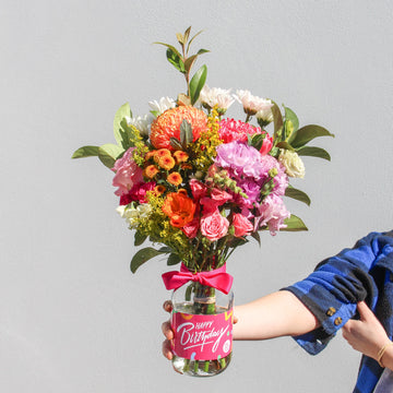 Birthday Flower Jar - The Posy Co