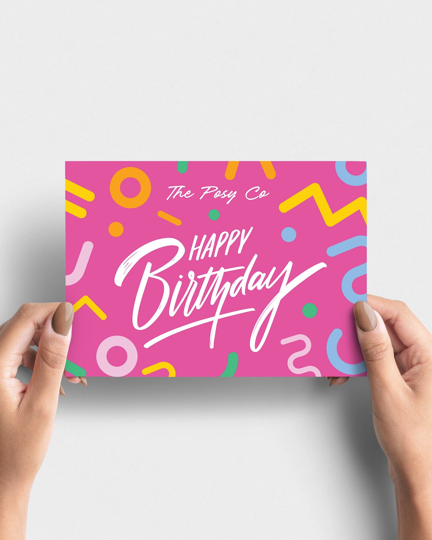 'Happy Birthday' Message Card - The Posy Co