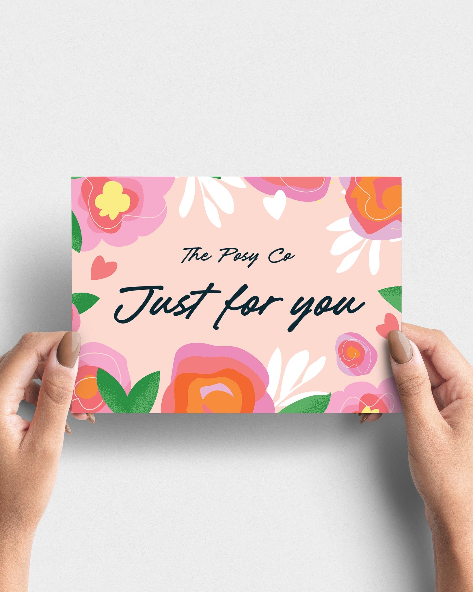 'Just for You' Message Card - The Posy Co