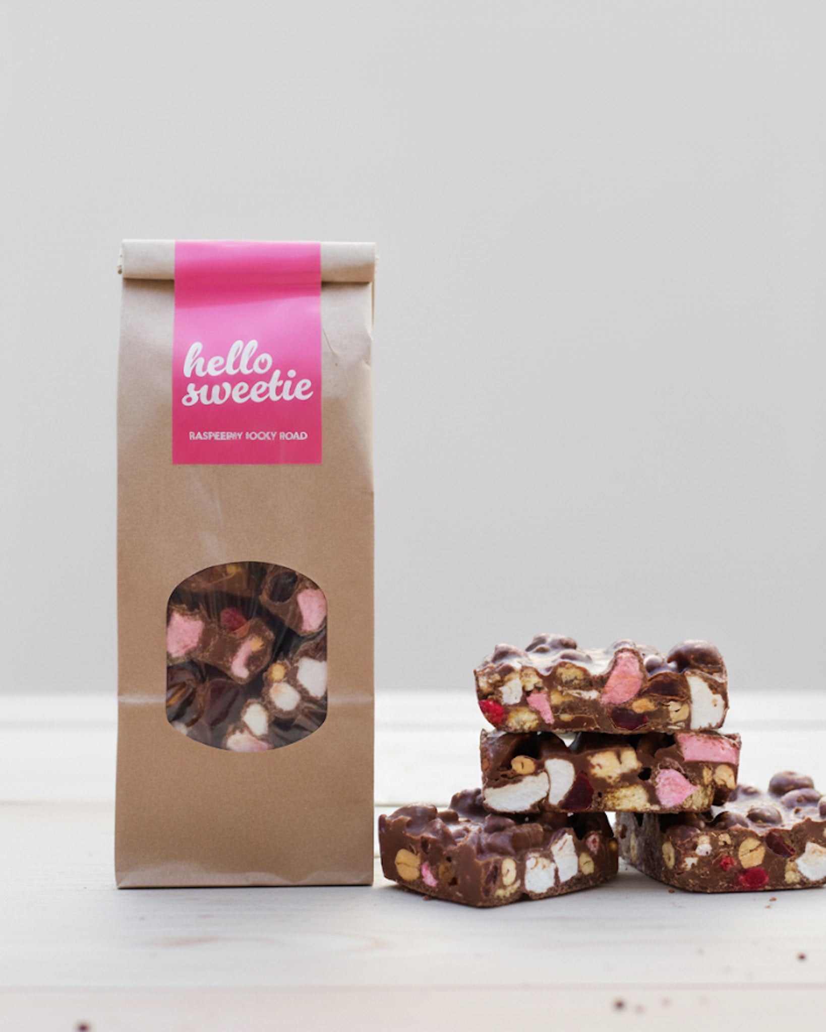 Raspberry Rocky Road