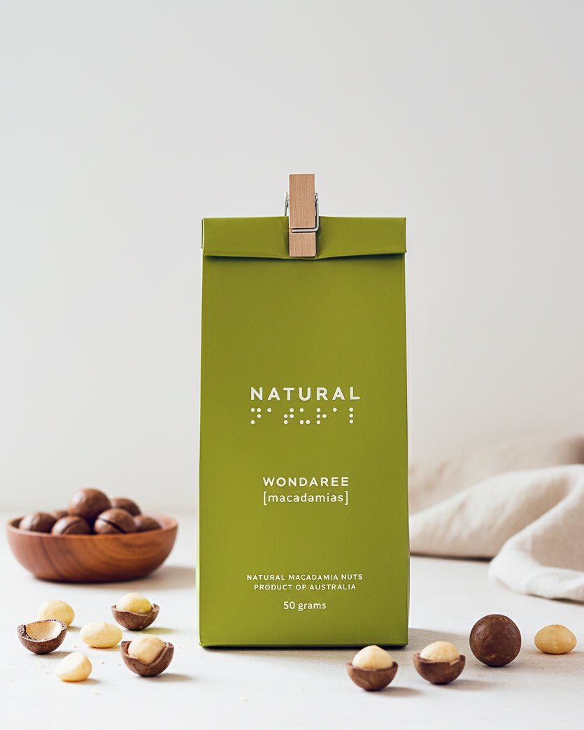 Wondaree Natural Macadamias - 50g - The Posy Co