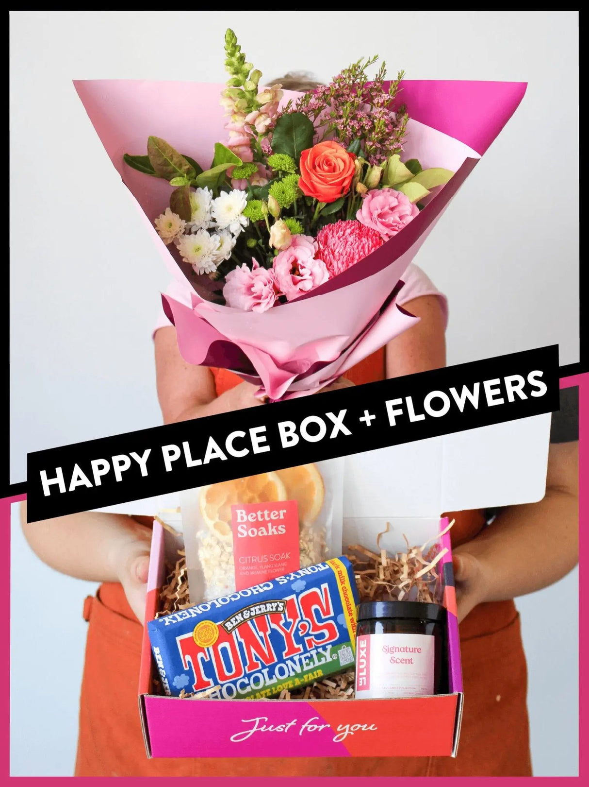 Happy Place Box + Flowers - The Posy Co